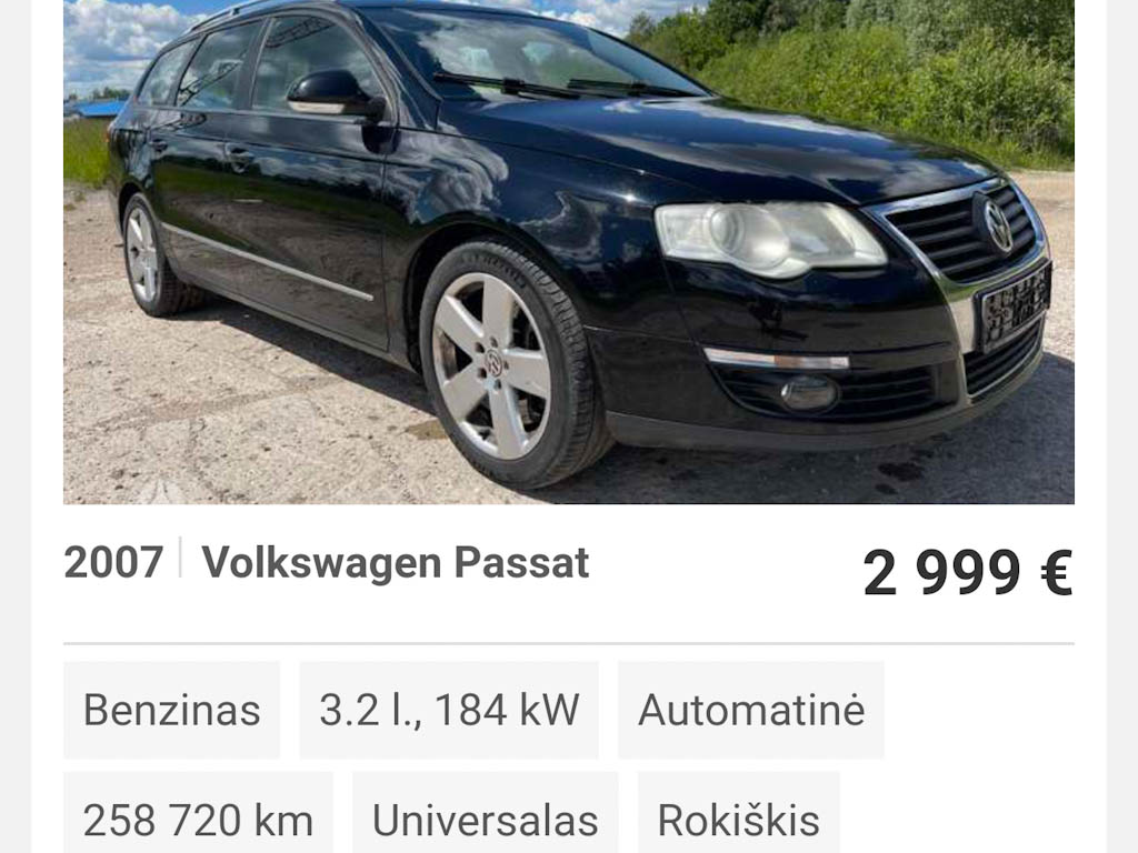 VW Passat B6 3.2 V6 FSI